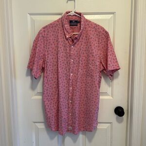 Vineyard Vines Slim Fit Tossed Leaves Murray Short-Sleeve Button-Down Shirt XL